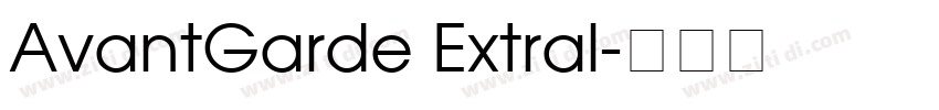 AvantGarde Extral字体转换